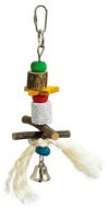 Karlie Hračka pre vtákov z prírodných materiálov so zvončekom 21 cm - Hračka pre vtáky