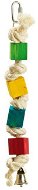 Karlie Wooden bird toy coloured with bell 20cm - Bird Toy