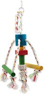 Bird Jewell toy Octopus hanging wood - rope 10 × 15 × 29cm - Bird Toy