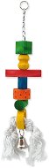 Bird Jewell toy Roller shutter hanging wood - rope 9 × 50cm - Bird Toy