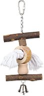 Trixie Living Toy Rope/Bell 20cm - Bird Toy