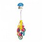 Duvo+ Hanging toy for parrots with coloured blocks and rings 33 cm - Bird Toy
