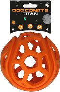 Dog Comets Titan dierovaná lopta oranžová 11,5 cm - Loptička pre psov