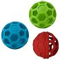 JW Hol-EE Treat-n-Squeak squeaky perforated ball mix of colours - Dog Toy Ball