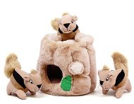 Outward Hound Plush Puzzle Squirrels in the Stump Large - Dog Toy
