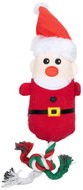 Uniqpets Whistling Santa with rope 30 cm - Dog Toy