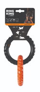 M-Pets RING KING Double ring orange-black - Dog Toy