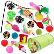 Hapet Cat Tunnel with 20-piece Toy Set - Cat Toy