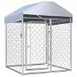 Shumee Outdoor Dog Kennel With Roof 100 × 100 × 125 cm - Dog Pen