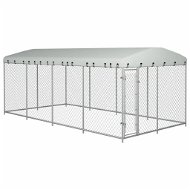 Shumee Outdoor Dog Kennel With Roof 8 × 4 × 2 m - Dog Pen