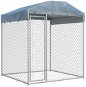 Shumee Outdoor Dog Kennel With Roof 193 × 193 × 225 cm - Dog Pen
