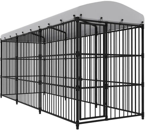 Shumee Psí kotec venkovní se střechou 450 × 150 × 210 cm - Kotec pro psa - Hlavní obrázek