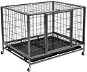 Shumee Cage with Wheels Steel 98 × 77 × 72cm - Dog Cage