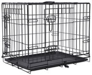 Dog Fantasy Klec skládací S, se dvěma dveřmi, rozměr 61 × 43 × 49 cm - Klec pro psa