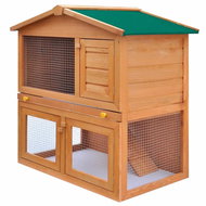 Shumee Garden Rabbit Hutch 3 Wooden Doors 93 × 60 × 97cm - Rabbit Hutch
