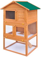 Shumee Garden Rabbit House 3-storey Wooden 80 × 71 × 160cm - Rabbit Hutch