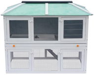 Shumee Rabbit Hutch Two-storey Wooden 130 × 68 × 105cm - Rabbit Hutch