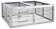 DUVO+ Wooden Enclosure for Small Animals 116 × 112 × 45cm - Pen for Rodents