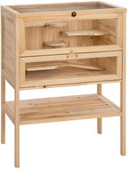 Tectake wooden hamster cage 60 × 40 × 81 cm - brown - Cage for Rodents