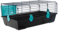 Small Animals Michal black, equipment blue 100 × 55 × 39 cm - Cage for Rodents
