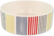 Dog Fantasy DF Ceramic Dog Bowl, Coloured Stripes 770ml - Dog Bowl