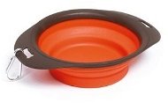 M-Pets On the road foldable orange 420ml - Travel Bowl for Dogs and Cats