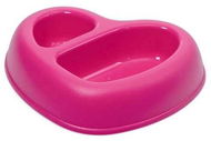 Cobbys Pet Amore Double Double Bowl 0,50 + 0,20l 27 × 22,5 × 6,5cm - Dog Bowl