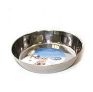 DUVO+ Shallow Stainless-steel Bowl for Puppies - Dog Bowl