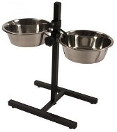 DUVO+ Stainless-steel Bowls with Adjustable Stand 61.5cm 2 × 27cm - Dog Bowl