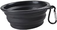 EzPets2U Travel Silicone Bowl Black 13cm 450ml - Travel Bowl for Dogs and Cats