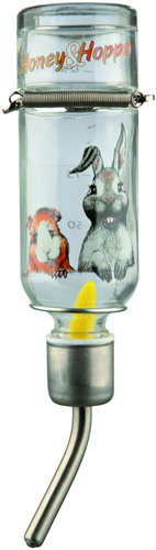 Trixie Honey & Hopper with Metal Drinker for Gerbils and Hamsters 125ml - Drinker - Main image