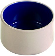 Trixie Ceramic Bowl with Glaze Beige Blue 100ml/7cm - Bowl for Rodents