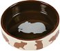 Trixie Ceramic Bowl for Hamsters, Coloured Mix 80ml/8cm - Bowl for Rodents