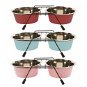 DUVO+ Stainless-steel Bowls on Stand Coloured - Dog Bowl