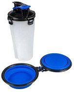 Duvo+ Travel set for food and water 350 ml 11 × 11 × 23cm - Dog Bowl