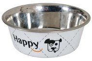 Zolux Happy Stainless-steel Bowl White - Dog Bowl
