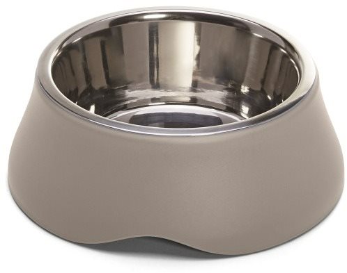 IMAC Dog bowl stainless steel + plastic grey 900 ml - Dog Bowl - Main image