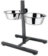 Akinu Adjustable bowl stand black 2 × 2,7 L - Dog Bowl