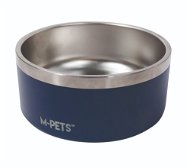 M-Pets Eskimo bowl with double stainless steel wall and anti-slip blue 1,25 l - Dog Bowl