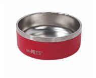 M-Pets Eskimo bowl with double stainless steel wall and anti-slip red 1,25 l - Dog Bowl