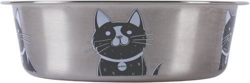 M-Pets PETJOY CatFamily stainless steel bowl 490 ml - Dog Bowl - Main image