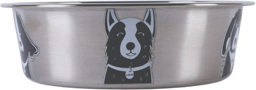 M-Pets PETJOY DogFamily stainless steel bowl 490 ml - Dog Bowl - Main image
