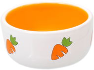 Small Animals Miska keramická pro králíky bílo-žlutá 11,5 × 5 cm 300 ml - Miska pro hlodavce