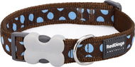 Red Dingo Blue Spots on Brown - Obojek pro psy