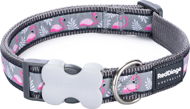 Dog Collar Red Dingo Flamingo Cool Grey 12mm × 20-32cm - Obojek pro psy