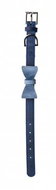 Pet Amour Collar Navy with bow S - Dog Collar