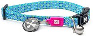 Max & Molly Smart ID collar for cats, Retro Blue, one size - Cat Collar