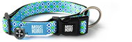 Max & Molly Smart ID Collar, Retro Blue, Size L - Dog Collar