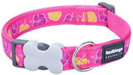 Red Dingo obojek Hibiscus Hot Pink 1,2 × 20 - 32 cm  - Dog Collar