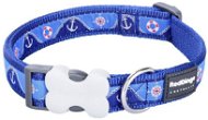 Red Dingo obojek Nautical Dark Blue 1,2 × 20 - 32 cm - Dog Collar